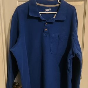 Duluth No Polo Shirt Long Sleeve with Poxket, size 2xl